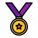 medal, win, champion, award