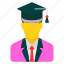 student, graduation, avatar, education 
