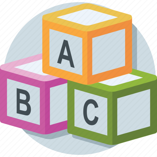Abc, alphabet blocks, blocks, english, kindergarten icon - Download on Iconfinder