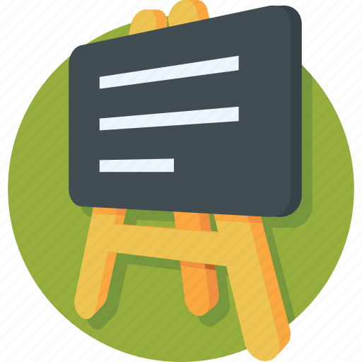 Blackboard, chalkboard, classroom, easel, whiteboard icon - Download on Iconfinder