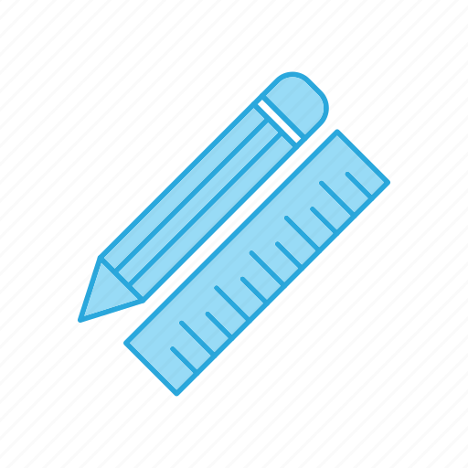 Pencil, scale, stationary icon - Download on Iconfinder