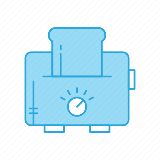 Electric, kitchenware, slice, toast, toaster icon - Download on Iconfinder
