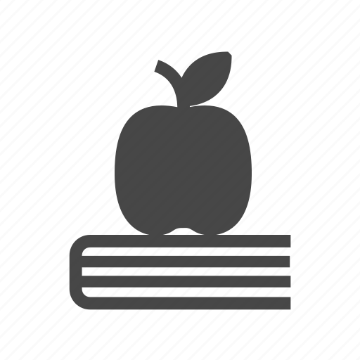 Apple, book, education, knowledges icon - Download on Iconfinder