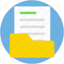document folder, documents, extension, folder, office material