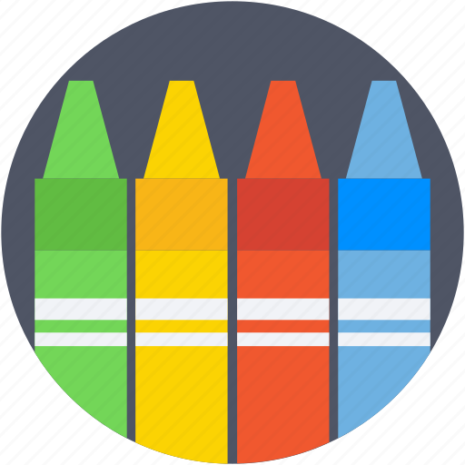Color pencils, crayons, pencils, stationery, write icon - Download on Iconfinder