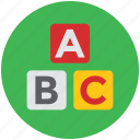 alphabet blocks, alphabets, basic education, blocks, early education, english