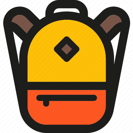 Backpack, camping, education, hiking, rucksack, school, travel icon - Download on Iconfinder