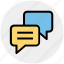 chat, comments, conversion, message, notification, social 