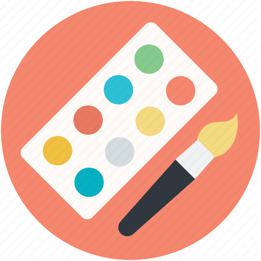 Art, artist, paint brush, paint palette, painting icon - Download on Iconfinder