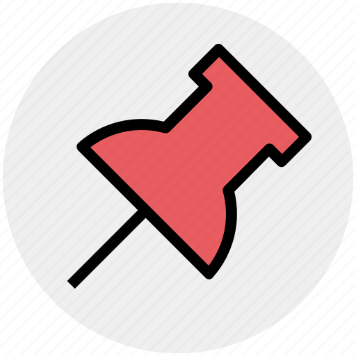 Marker, paper pin, pin, push pin, tack, thumbtack icon - Download on Iconfinder