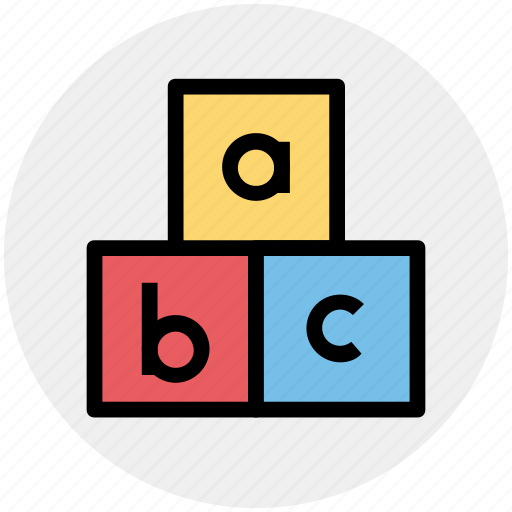 Abc, alphabet, blocks, bricks, puzzle, toy icon - Download on Iconfinder