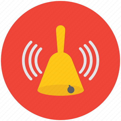Alert, ding dong, hand bell, ring, ringing bell, school bell, temple bell icon - Download on Iconfinder