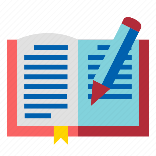 Book, pencil, text, writing icon - Download on Iconfinder