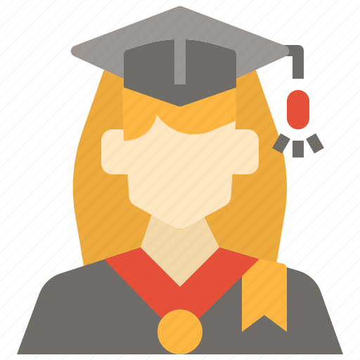 Avatar, graduation, profile, student, user, woman icon - Download on Iconfinder