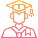 avatar, graduation, man, profile, student, user