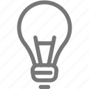 bulb, idea, light, think