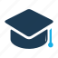 graduate, hat, college, education, graduation, university 