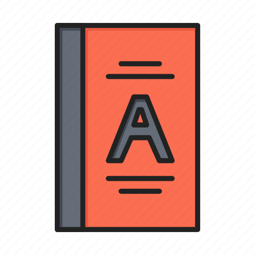 Abc, alphabet, book, dictionary, education icon - Download on Iconfinder