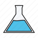 beaker, flask, laboratory, science 