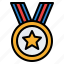 award, medal, reward, top 
