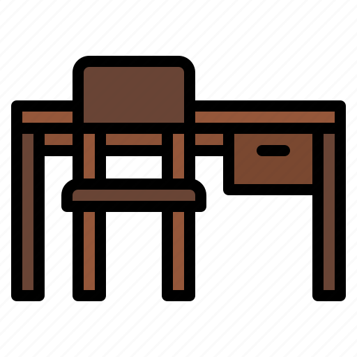 Chair, school, study, table icon - Download on Iconfinder