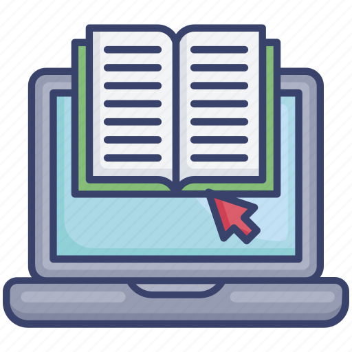 Book, computer, ebook, education, laptop, online, school icon - Download on Iconfinder