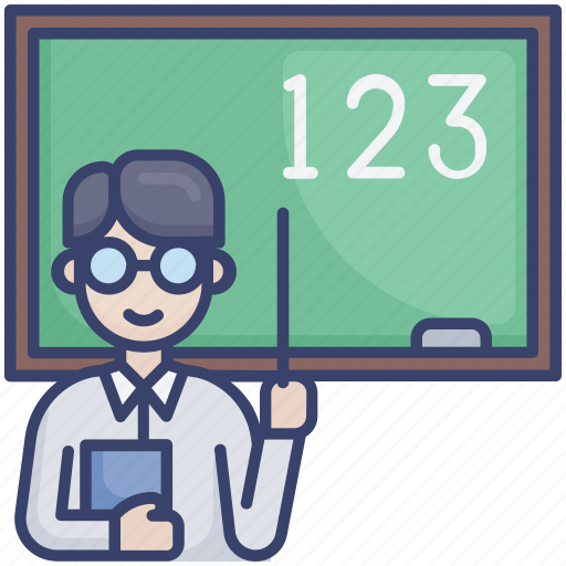 Blackboard, education, lecture, lesson, numbers, school, teacher icon - Download on Iconfinder