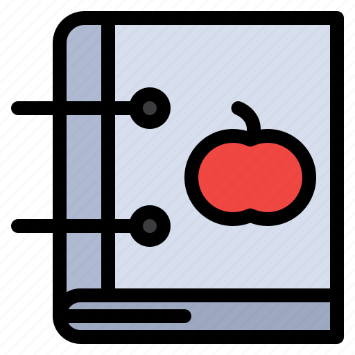 Apple, book, education, knowledge, learning icon - Download on Iconfinder
