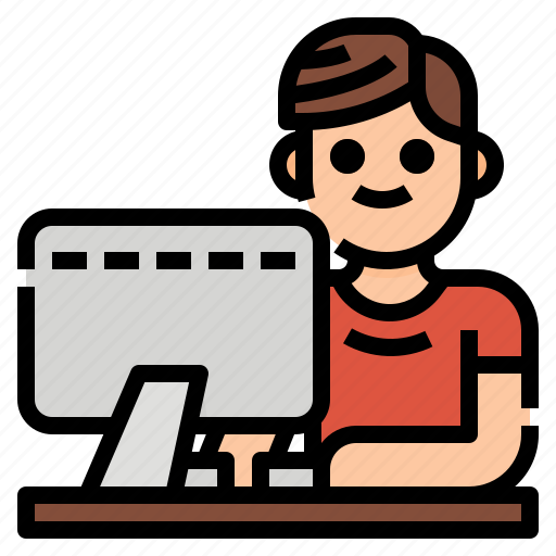Computer, courses, study, e, learning, education icon - Download on Iconfinder