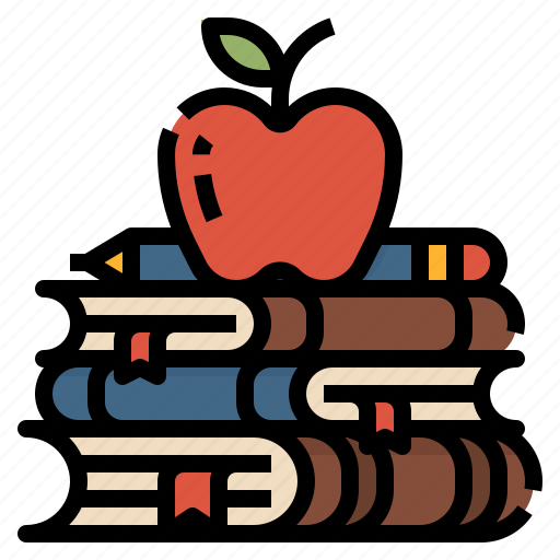 Knowledge, apple, education, study, books icon - Download on Iconfinder