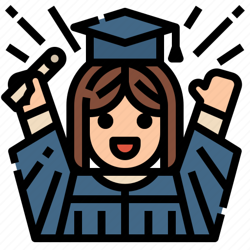 Study, degree, graduate, student, education icon - Download on Iconfinder