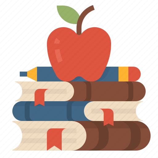 Apple, knowledge, education, books, study icon - Download on Iconfinder