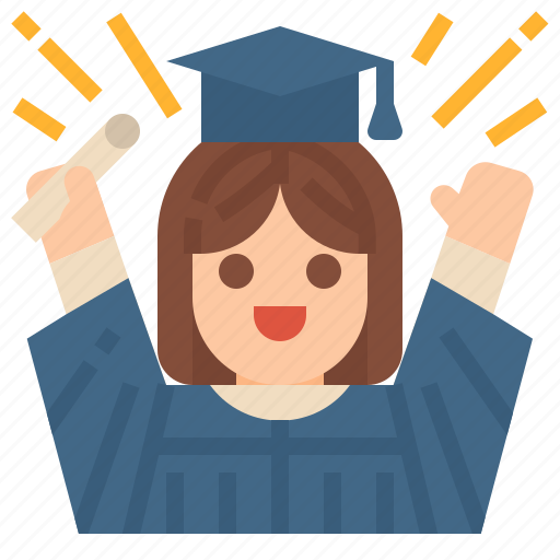 Graduate, degree, student, education, study icon - Download on Iconfinder