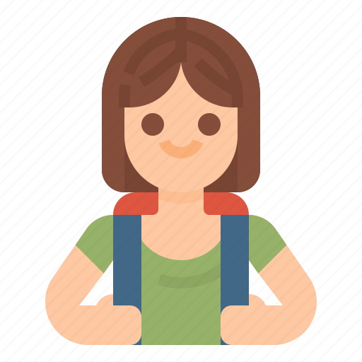 Children, kid, school, student, girl icon - Download on Iconfinder