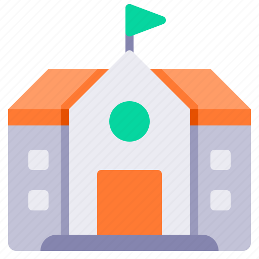 School, building, college, university icon - Download on Iconfinder