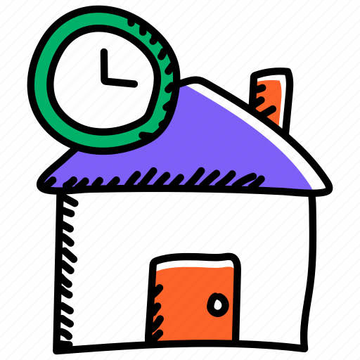 Time to house, time to home, come home, go home, get back home icon - Download on Iconfinder