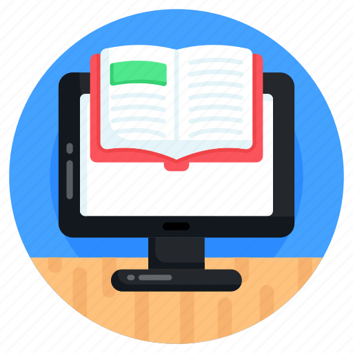 E book, online reading, online study, digital reading, online library icon - Download on Iconfinder