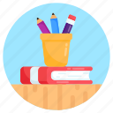 stationery case, stationery holder, stationery, pencil holder, school supplies