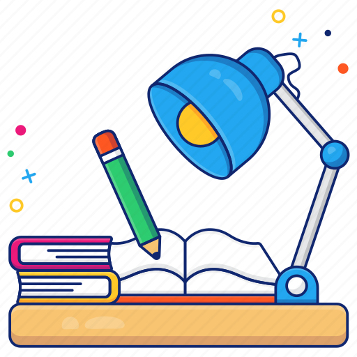 Study lamp, desk lamp, healthy knowledge, healthy learning, study corner icon - Download on Iconfinder