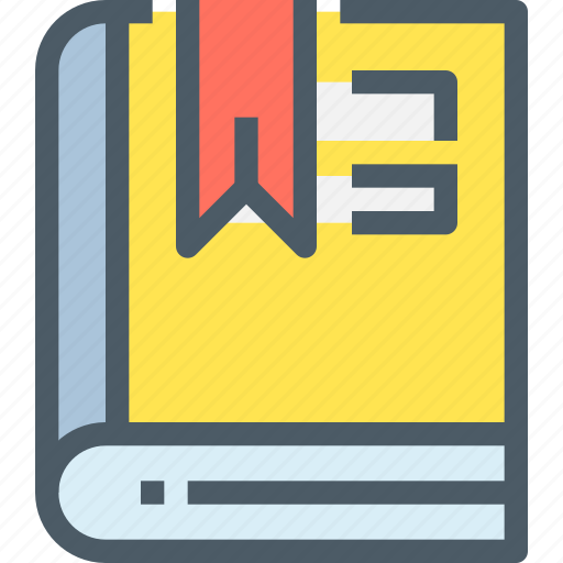 Book, bookmark, education, learn, learning, school icon - Download on Iconfinder