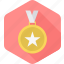 badge, medal, star, achievement, award, prize, reward 