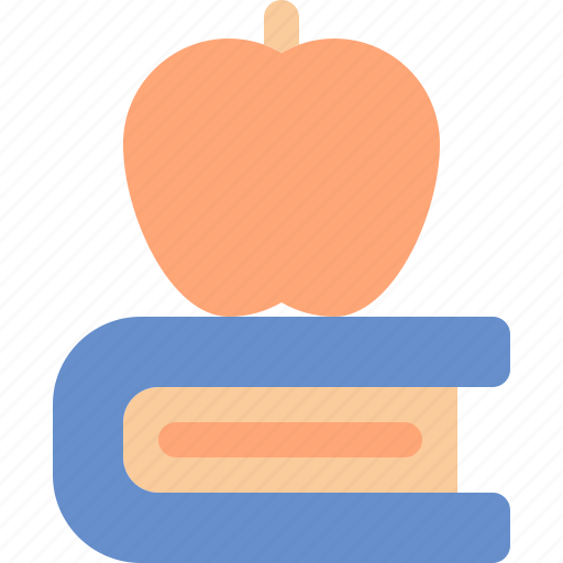 Apple, book, fruit, study icon - Download on Iconfinder