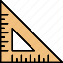 education, measure, ruler, scale, school, tool, triangular