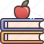 apple, books, education 