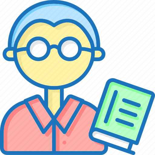 Book, glasses, student, teacher icon - Download on Iconfinder
