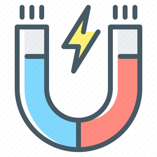 Electricity, magnet, physics, poles, power icon - Download on Iconfinder