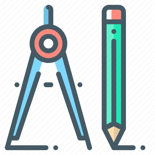 Pencil, project, tools, dividers icon - Download on Iconfinder