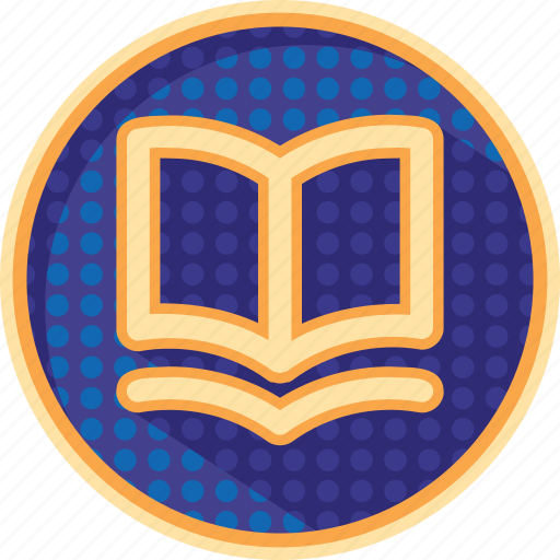 Education, badges, dotted, shadowed, book, learn, reading icon - Download on Iconfinder