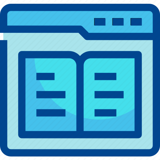 Learning, book, website, education, online, reading icon - Download on Iconfinder