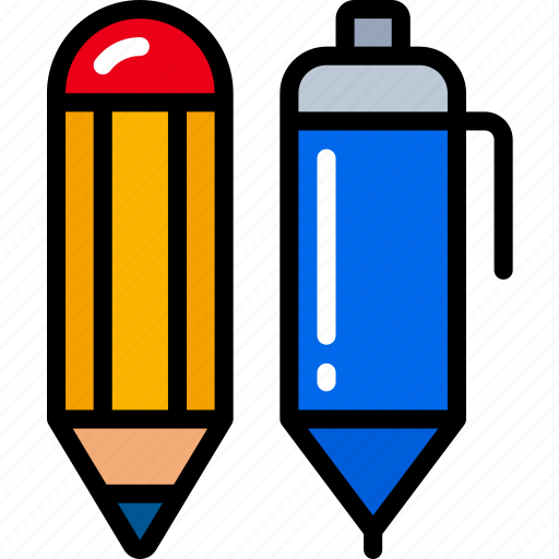 And, education, equipment, essentials, pen, pencil, supplies icon - Download on Iconfinder